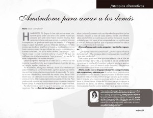 Artículo de María Tersea González en la revista MUJERES